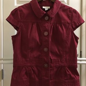 Casual Peplum Blazer by AT Loft